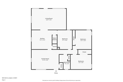 Floorplan - 583 E 4th St, Lockport, IL 60441 photo 1 of 2