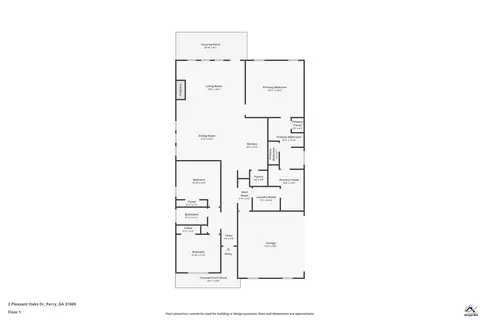 Floorplan - 2 Pleasant Oaks Dr, Perry, GA 31069 photo 1 of 1