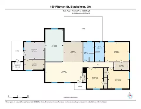 Floorplan - 150 Pittman St, Blackshear, GA 31516 photo 1 of 1