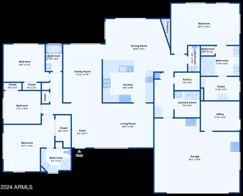 Floorplan - 5126 E Flower St, Phoenix, AZ 85018 photo 1 of 1