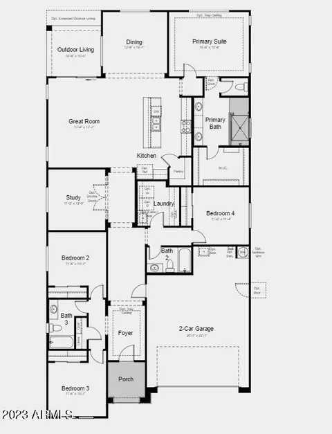 Floorplan - 7802 E Quartet Ave, Mesa, AZ 85212 photo 1 of 3