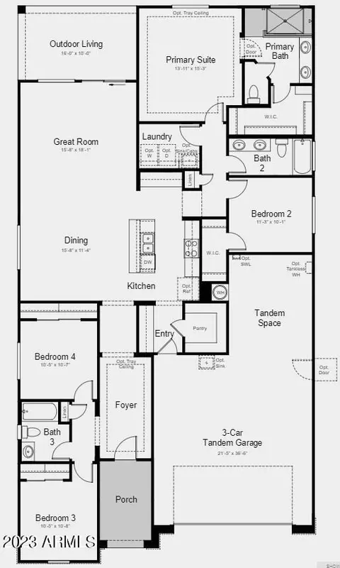 Floorplan - 7808 E Quartet Ave, Mesa, AZ 85212 photo 1 of 3