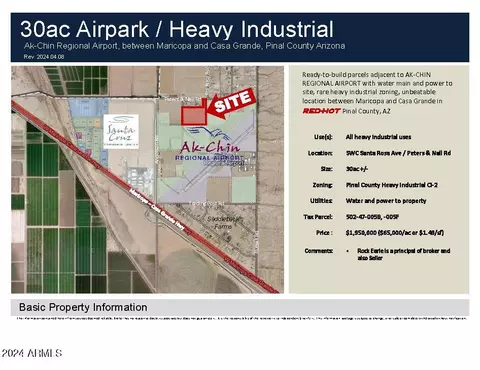 0 W Peters Nallsanta Rosa Ave #-, Maricopa, AZ 85138
