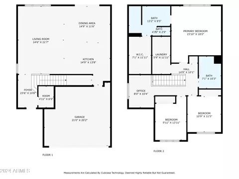 Floorplan - 22010 N 28th Pl, Phoenix, AZ 85050 photo 1 of 1