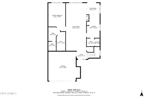 Floorplan - 426 E Taro Ln, Phoenix, AZ 85024 photo 2 of 3