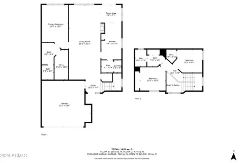 Floorplan - 426 E Taro Ln, Phoenix, AZ 85024 photo 1 of 3