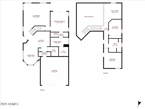 Floorplan - 4309 E Siesta Ln, Phoenix, AZ 85050 photo 1 of 1