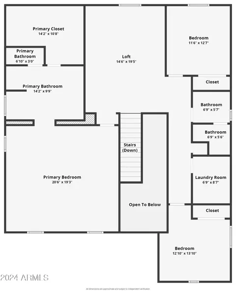 Floorplan - 3126 E Russell St, Mesa, AZ 85213 photo 2 of 2