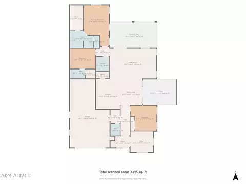 Floorplan - 10620 E Tiburon Ave, Mesa, AZ 85212 photo 2 of 2