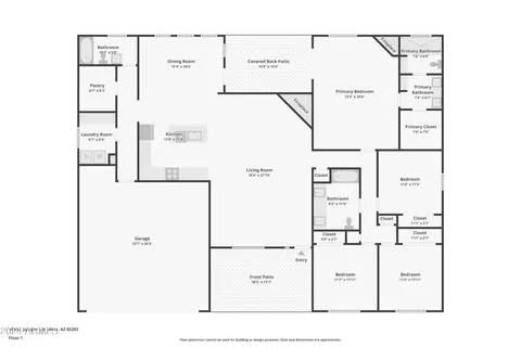 Floorplan - 1914 E Juniper Cir, Mesa, AZ 85203 photo 2 of 2