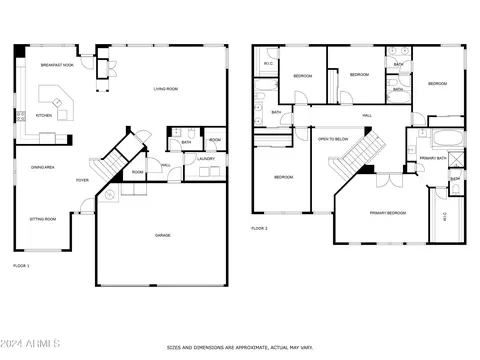Floorplan - 2537 E Sagebrush St, Gilbert, AZ 85296 photo 1 of 3