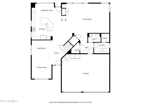 Floorplan - 2537 E Sagebrush St, Gilbert, AZ 85296 photo 2 of 3