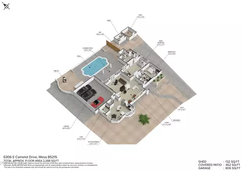 Floorplan - 6306 E Camelot Dr, Mesa, AZ 85215 photo 1 of 2