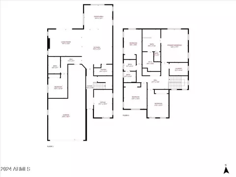 Floorplan - 3164 E Sagebrush St, Gilbert, AZ 85296 photo 1 of 1