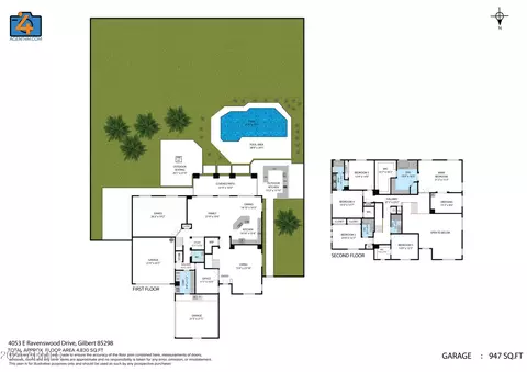 Floorplan - 4053 E Ravenswood Dr, Gilbert, AZ 85298 photo 2 of 2