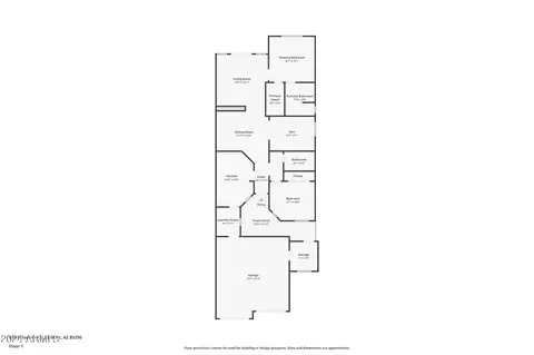 Floorplan - 926 S Banning St, Gilbert, AZ 85296 photo 1 of 1