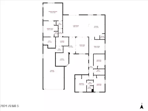 Floorplan - 872 E Hampton Ln, Gilbert, AZ 85295 photo 1 of 1
