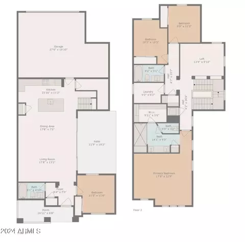 Floorplan - 4293 E Dennisport Ave, Gilbert, AZ 85295 photo 1 of 1