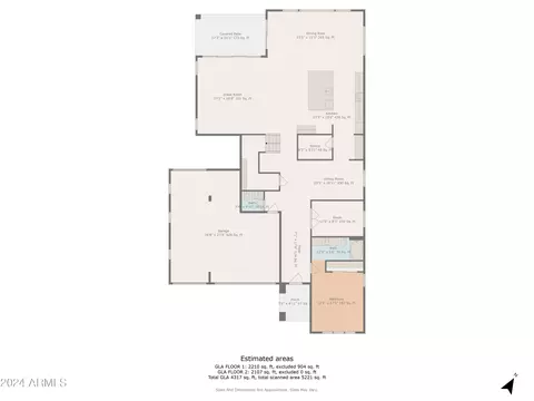 Floorplan - 9634 E Rainbow Ave, Mesa, AZ 85212 photo 2 of 3