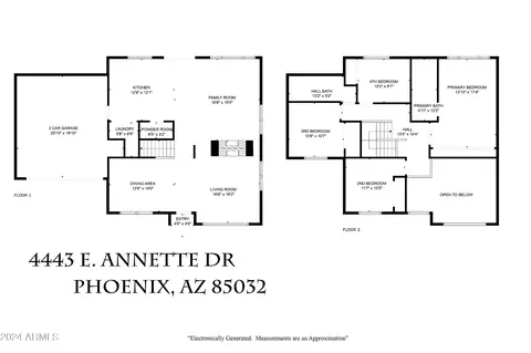 Floorplan - 4443 E Annette Dr, Phoenix, AZ 85032 photo 1 of 1