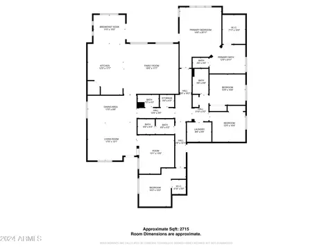 Floorplan - 2434 E Prescott St, Gilbert, AZ 85298 photo 1 of 1