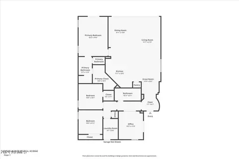 Floorplan - 721 E Harwell Rd, Phoenix, AZ 85042 photo 1 of 1