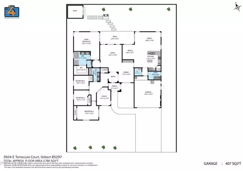 Floorplan - 3504 E Temecula Ct, Gilbert, AZ 85297 photo 1 of 1