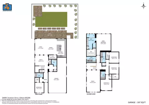 Floorplan - 3498 E Arabian Dr, Gilbert, AZ 85296 photo 1 of 2