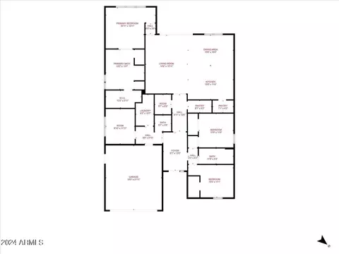 Floorplan - 9521 E Tungsten Dr, Mesa, AZ 85212 photo 1 of 1