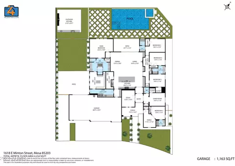 Floorplan - 1618 E Minton St, Mesa, AZ 85203 photo 1 of 2