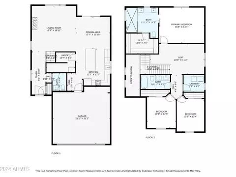Floorplan - 9539 E Thornbush Ave, Mesa, AZ 85212 photo 2 of 6
