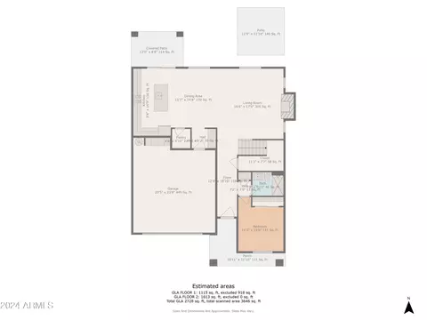 Floorplan - 9354 E Static Ave, Mesa, AZ 85212 photo 1 of 3