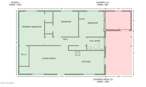 Floorplan - 2236 E Nancy Ln, Phoenix, AZ 85042 photo 1 of 1