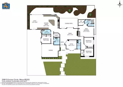 Floorplan - 2118 Enrose Cir, Mesa, AZ 85213 photo 1 of 2