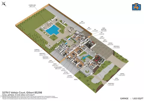 Floorplan - 3279 E Vallejo Ct, Gilbert, AZ 85298 photo 1 of 2
