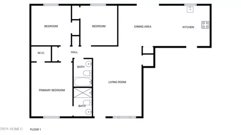 Floorplan - 4847 W Granada Rd, Phoenix, AZ 85035 photo 1 of 1