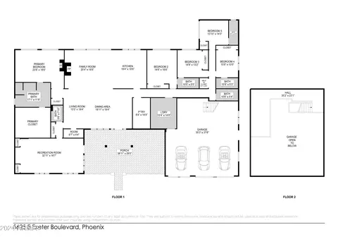 Floorplan - 5625 Exeter Blvd, Phoenix, AZ 85018 photo 1 of 1