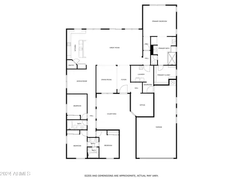Floorplan - 2982 E Derringer Way, Gilbert, AZ 85297 photo 1 of 1