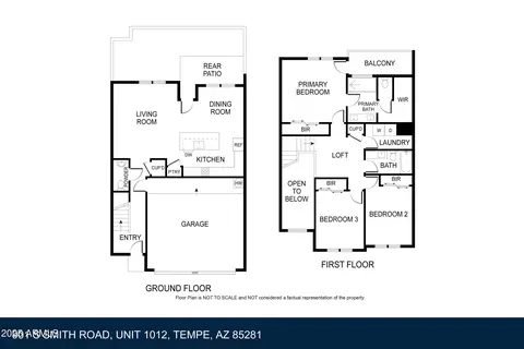 Floorplan - 901 S Smith Rd #1012, Tempe, AZ 85281 photo 1 of 1