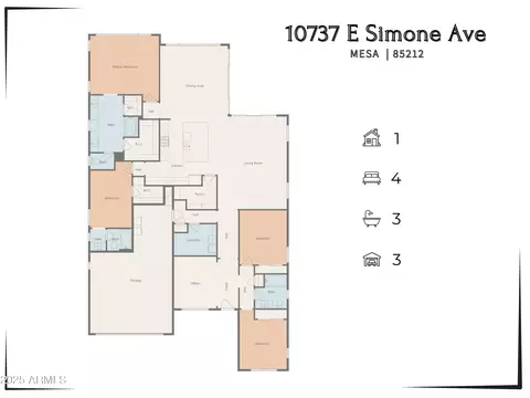 Floorplan - 10737 E Simone Ave, Mesa, AZ 85212 photo 1 of 1