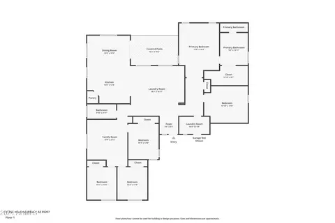 Floorplan - 8723 E Hillview St, Mesa, AZ 85207 photo 1 of 1