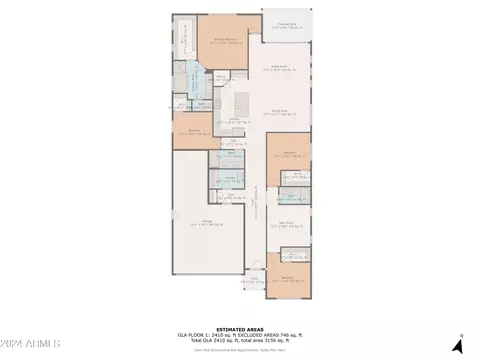 Floorplan - 9564 E Spiral Ave, Mesa, AZ 85212 photo 1 of 1