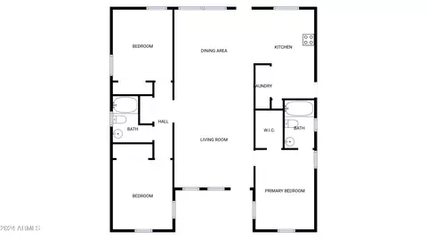Floorplan - 1424 E Saint Catherine Ave, Phoenix, AZ 85042 photo 1 of 1