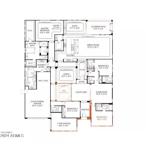 Floorplan - 1960 E Blackhawk Dr, Gilbert, AZ 85298 photo 1 of 1