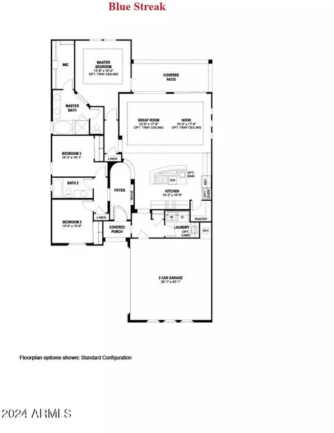 Floorplan - 4307 E Jesse St, Gilbert, AZ 85295 photo 1 of 1
