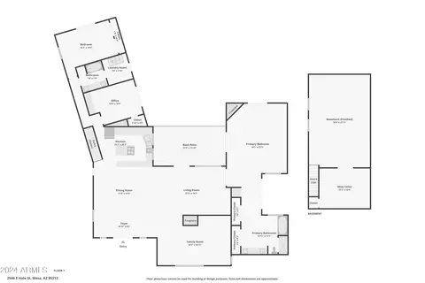 Floorplan - 2546 E Hale St, Mesa, AZ 85213 photo 2 of 2