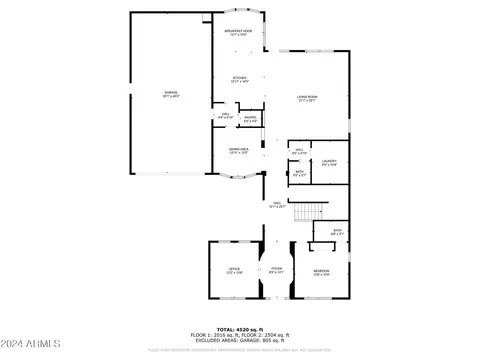 Floorplan - 4353 E Santa Fe Ct, Gilbert, AZ 85297 photo 2 of 2