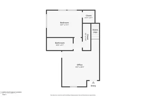 Floorplan - 4354 N 27th Pl, Phoenix, AZ 85016 photo 1 of 4
