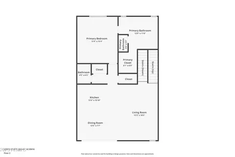 Floorplan - 4354 N 27th Pl, Phoenix, AZ 85016 photo 2 of 4