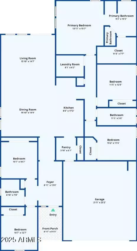 Floorplan - 10031 E Gamma Ave, Mesa, AZ 85212 photo 2 of 2